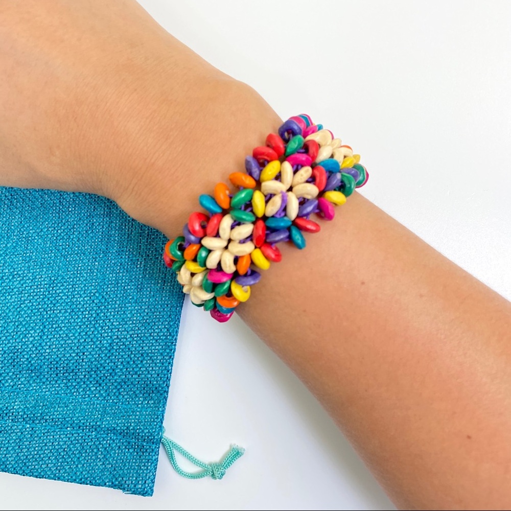 🧡Lily Handmade Wood Bracelet